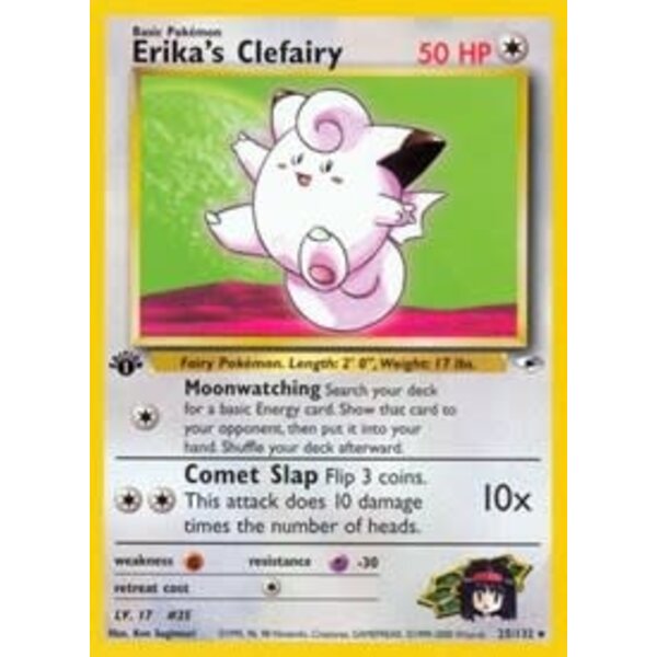 Pokemon Erika's Clefairy (025) UNL Lightly Played