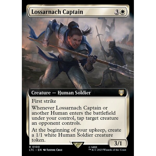 Magic: The Gathering Lossarnach Captain (Extended Art) (100) Lightly Played