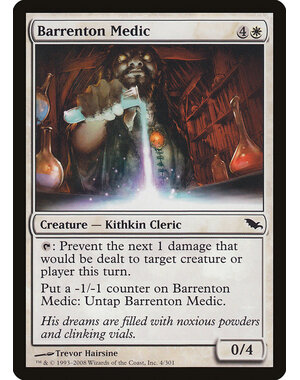 Magic: The Gathering Barrenton Medic (004) Heavily Played Foil