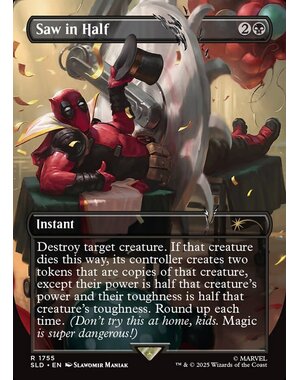 Magic: The Gathering Saw in Half (Rainbow Foil) (1755) Lightly Played Foil