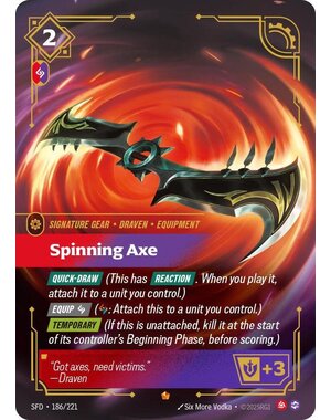 UVS Games Spinning Axe (186) Near Mint Foil