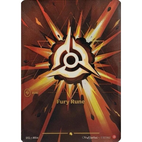 UVS Games Fury Rune (Alternate Art) (R01a) Near MInt
