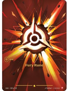 UVS Games Fury Rune (Alternate Art) (007a) Near MInt