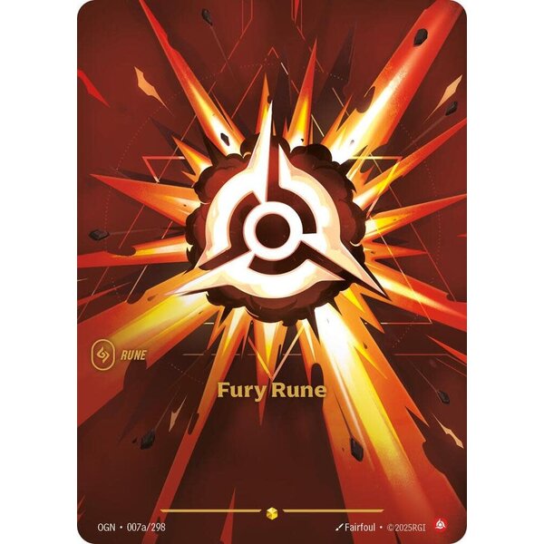 UVS Games Fury Rune (Alternate Art) (007a) Near MInt