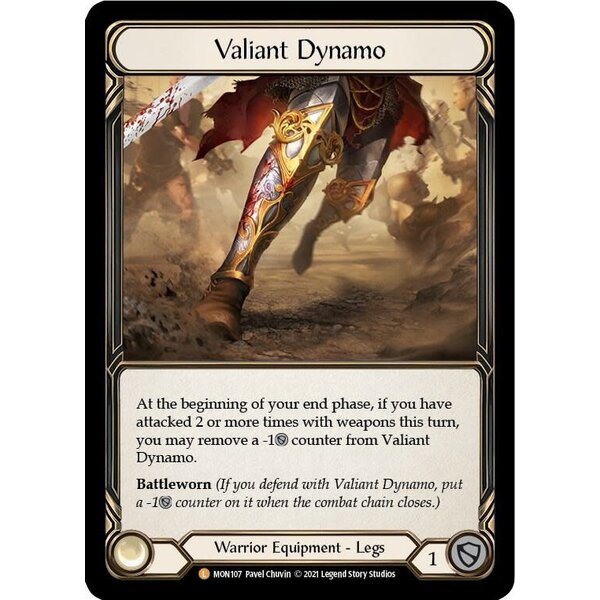 Flesh and Blood Valiant Dynamo (107) Lightly Played Foil