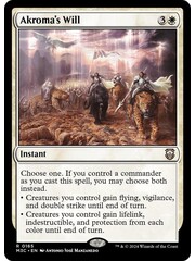 Magic: The Gathering Akroma's Will (165) Lightly Played