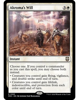 Magic: The Gathering Akroma's Will (165) Lightly Played