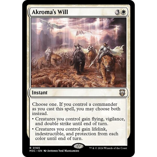 Magic: The Gathering Akroma's Will (165) Lightly Played
