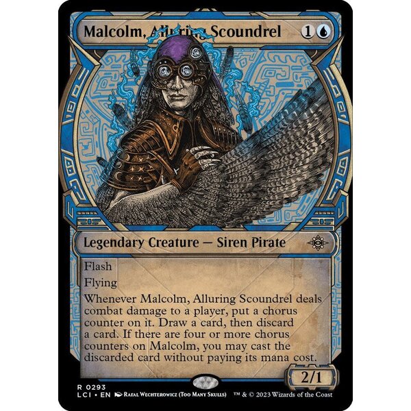 Magic: The Gathering Malcolm, Alluring Scoundrel (Showcase) (293) Lightly Played