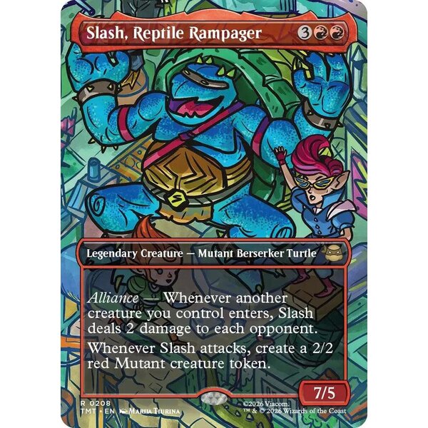Magic: The Gathering Slash, Reptile Rampager (Borderless) (208) Lightly Played