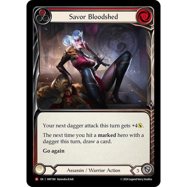 Flesh and Blood Savor Bloodsheed (198) Lightly Played Rainbow Foil