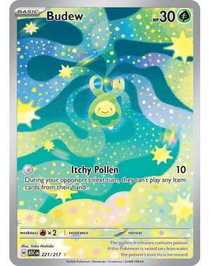 Pokemon Budew (221) Lightly Played Holofoil