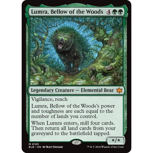Magic: The Gathering Lumra, Bellow of the Woods (183) Moderately Played