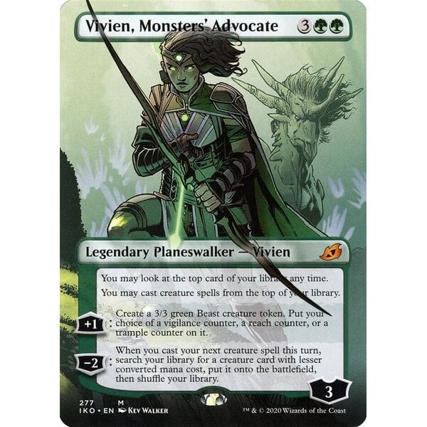 Magic: The Gathering Vivien, Monsters' Advocate (Borderless) (277) Lightly Played