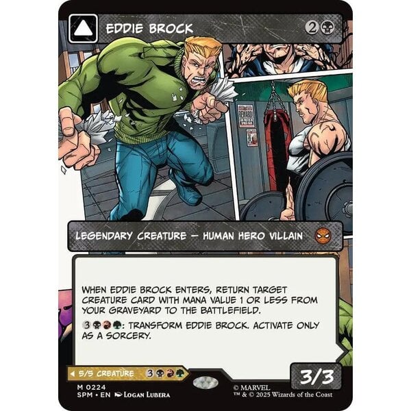 Magic: The Gathering Eddie Brock (Borderless) (224) Lightly Played