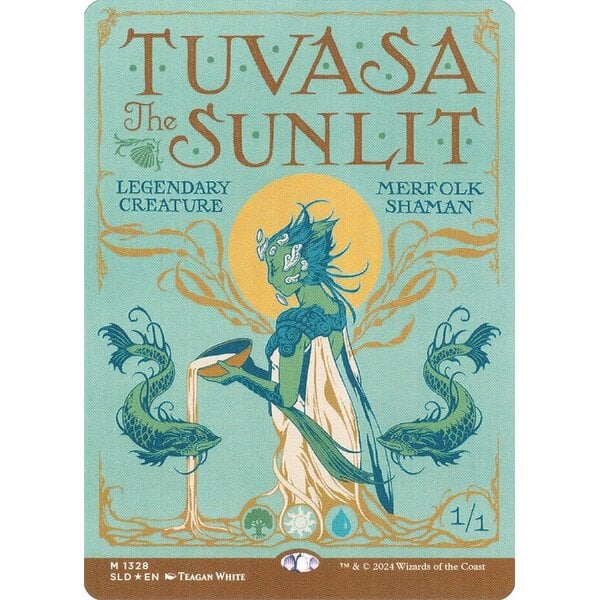 Magic: The Gathering Tuvasa the Sunlit (Rainbow Foil) (1328) Lightly Played Foil