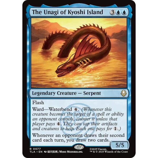 Magic: The Gathering The Unagi of Kyoshi Island (077) Lightly Played Foil