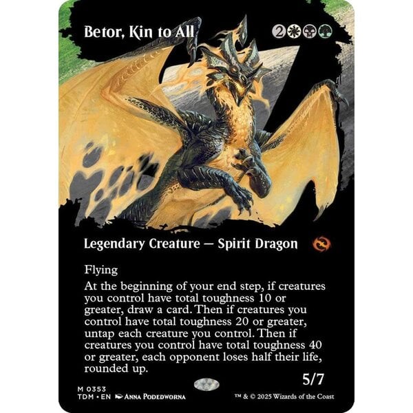 Magic: The Gathering Betor, Kin to All (Borderless) (353) Lightly Played