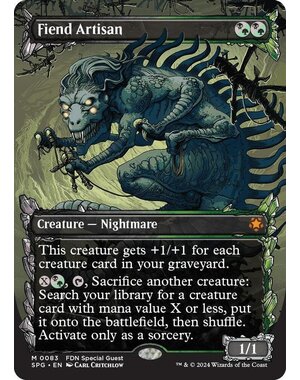 Magic: The Gathering Fiend Artisan (Showcase) (083) Lightly Played