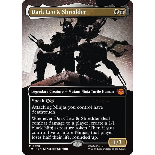 Magic: The Gathering Dark Leo & Shredder (Borderless) (220) Lightly Played