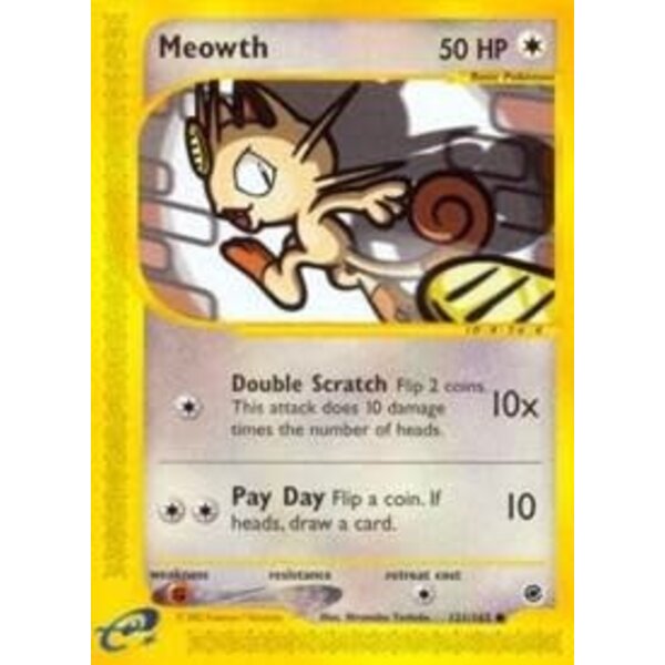 Pokemon Meowth (121) Lightly Played