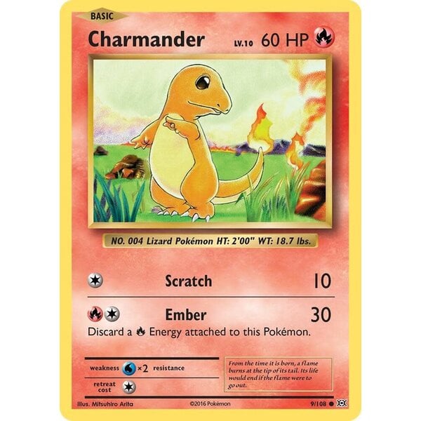 Pokemon Charmander (009) Lightly Played Reverse Holofoil
