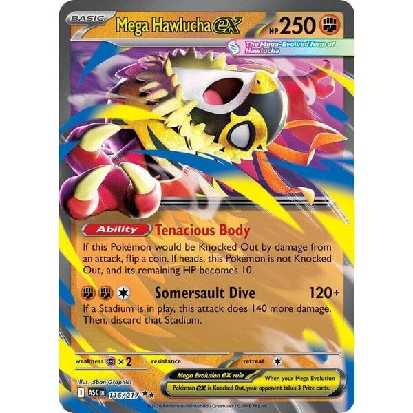 Pokemon Mega Hawlucha EX (116) Lightly Played