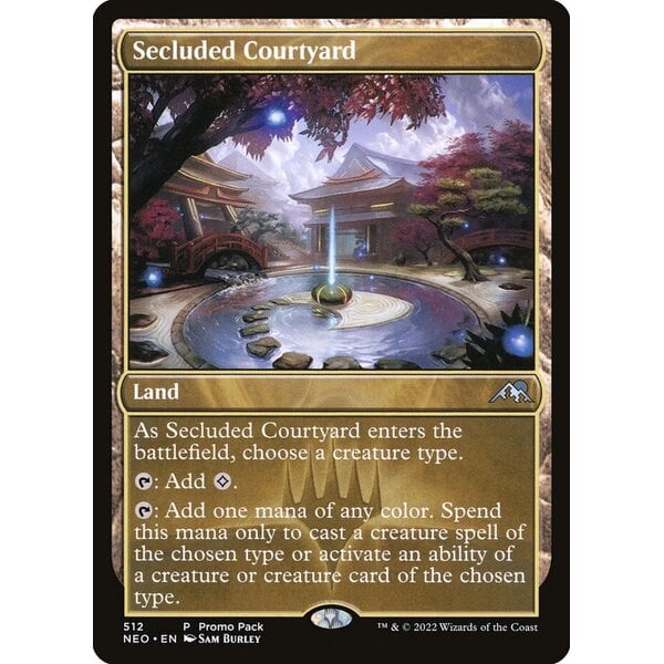 Magic: The Gathering Secluded Courtyard (512) Lightly Played Foil