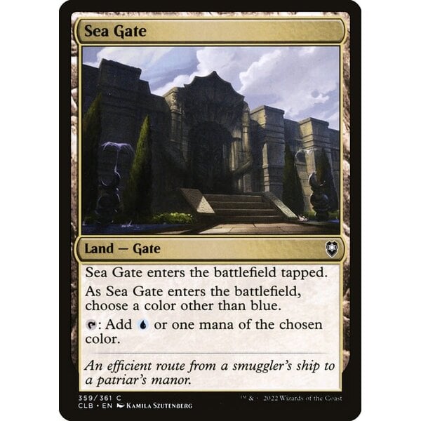 Magic: The Gathering Sea Gate (359) Lightly Played Foil