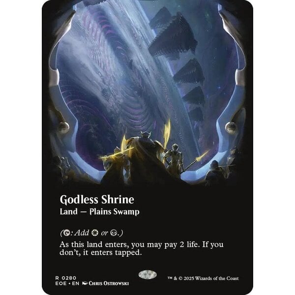 Magic: The Gathering Godless Shrine (Borderless) (280) Lightly Played