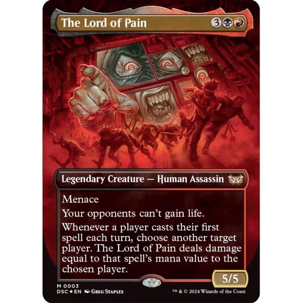 Magic: The Gathering The Lord of Pain (Borderless) (003) Lightly Played Foil