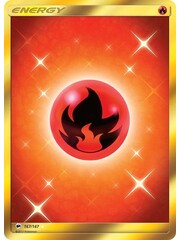 Pokemon Fire Energy (Secret) (167) Lightly Played Holofoil