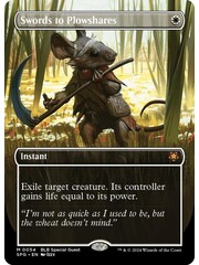 Magic: The Gathering Swords to Plowshares (Borderless) (054) Lightly Played