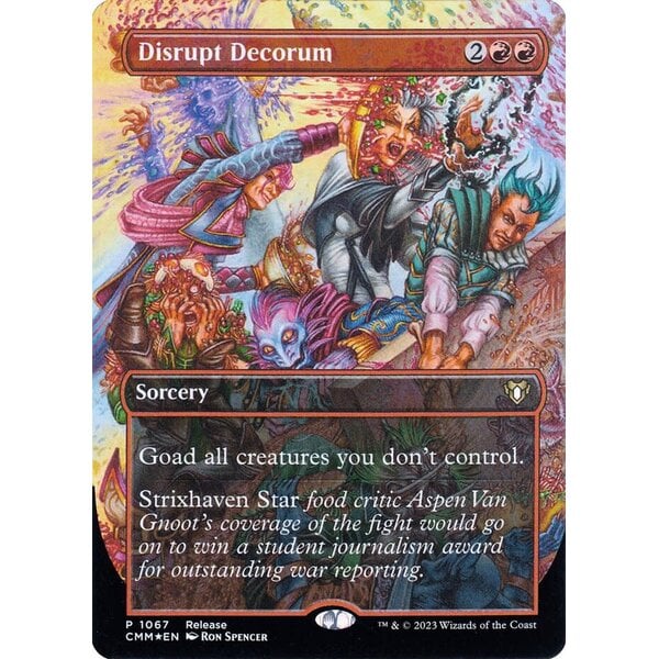 Magic: The Gathering Disrupt Decorum (1067) Lightly Played