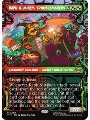 Magic: The Gathering Raph & Mikey, Troublemakers (Showcase) (250) Lightly Played Foil