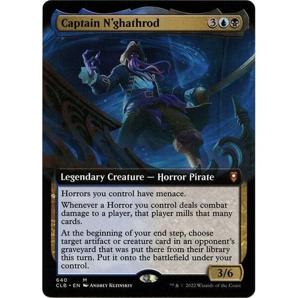 Magic: The Gathering Captain N'gahtrod (Extended Art) (640) Lightly Played