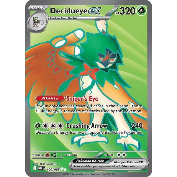 Pokemon Decidueye ex (100) Lightly Played