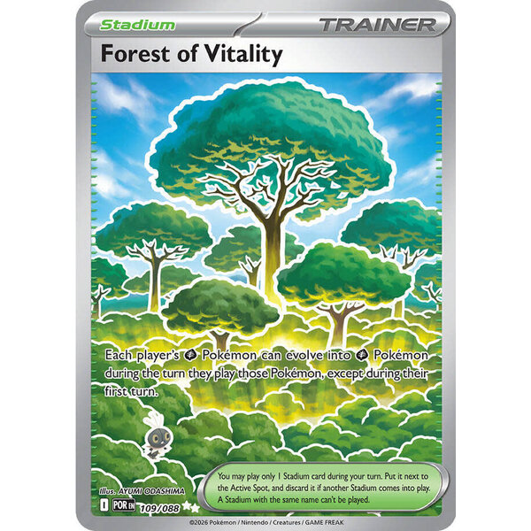 Pokemon Forest of Vitality (109) Lightly Played Holofoil