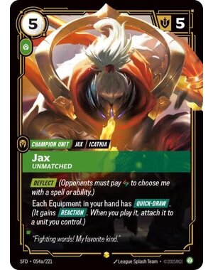 UVS Games Jax - Unmatched (Alternate Art) (054a) Near Mint
