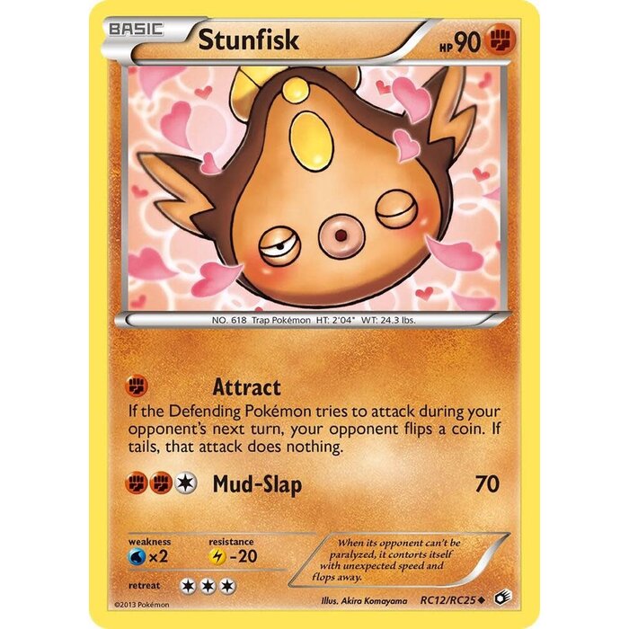 Pokemon Stunfisk (RC12) Lightly Played Holofoil
