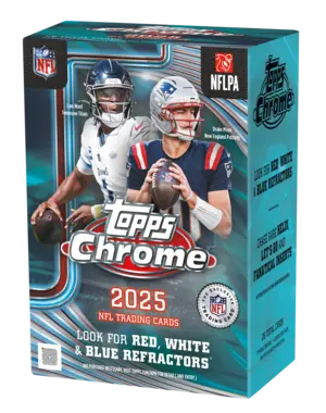 Topps 2025 Topps Chrome Football Blaster Box [Limit 2]