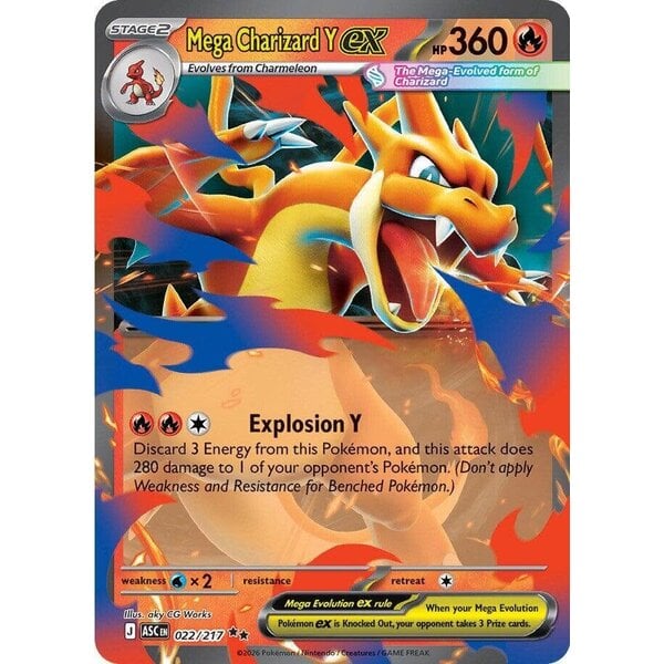 Pokemon Mega Charizard Y ex (022) Lightly Played