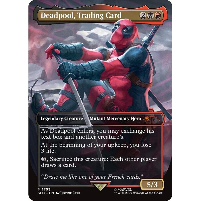 Wizards of The Coast Deadpool, Trading Card (1753) Near Mint