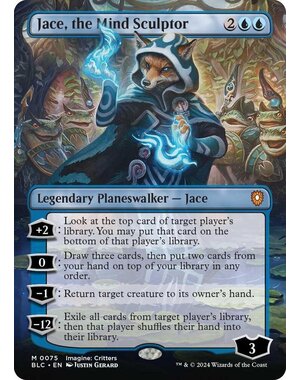 Magic: The Gathering Jace, the Mind Sculptor (Borderless) (075) Lightly Played