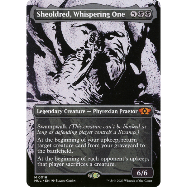 Magic: The Gathering Sheoldred, Whispering One (016) Lightly Played Foil