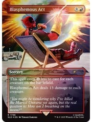 Magic: The Gathering Blasphemous Act (Rainbow Foil) (1756) Lightly Played Foil