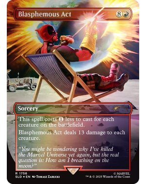 Magic: The Gathering Blasphemous Act (Rainbow Foil) (1756) Lightly Played Foil