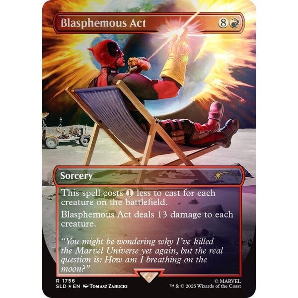 Magic: The Gathering Blasphemous Act (Rainbow Foil) (1756) Lightly Played Foil