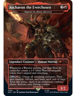 Magic: The Gathering Archaeon the Everchosen - Najeela, the Blade-Blossom (Borderless) (1032) Near Mint Foil