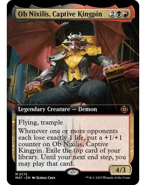 Magic: The Gathering Ob Nixilis, Captive Kingpin (Extended Art) (176) Lightly Played Foil
